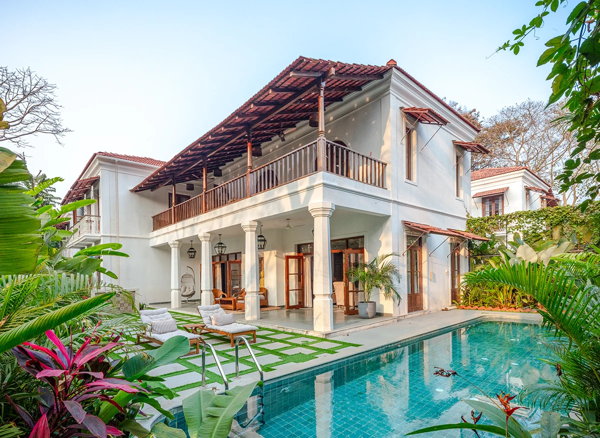 4bhk Indo-Porto villas with private pool in Goa